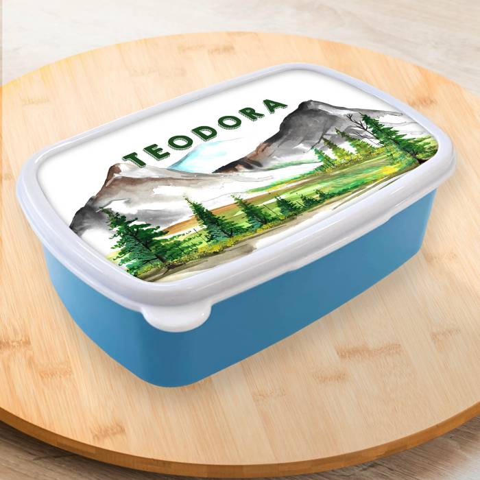 Lunch box personalizat cu munti