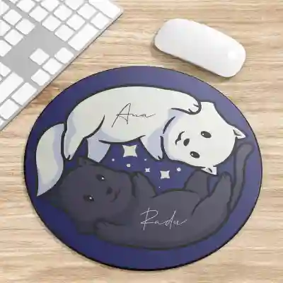 Mousepad Personalizat - Black and White