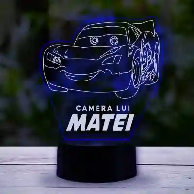 Lampa led 3D personalizata pentru camera copilului