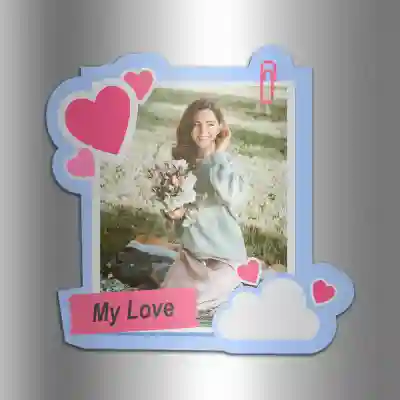 Magnet frigider personalizat - My Love