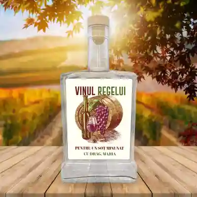 Sticle cu eticheta personalizabila - Vinul Regelui