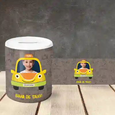 Pusculita personalizata - Bani de taxi