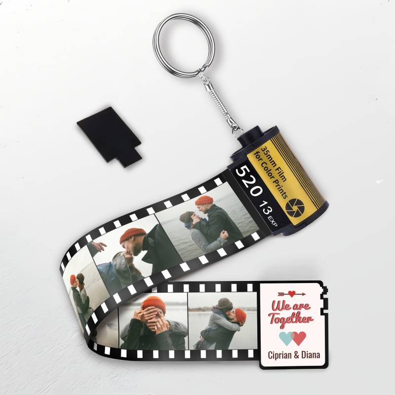 Breloc cu rola de film personalizat - We are together