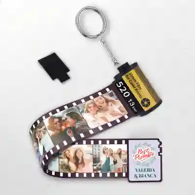 Breloc cu rola de film personalizat - BFF