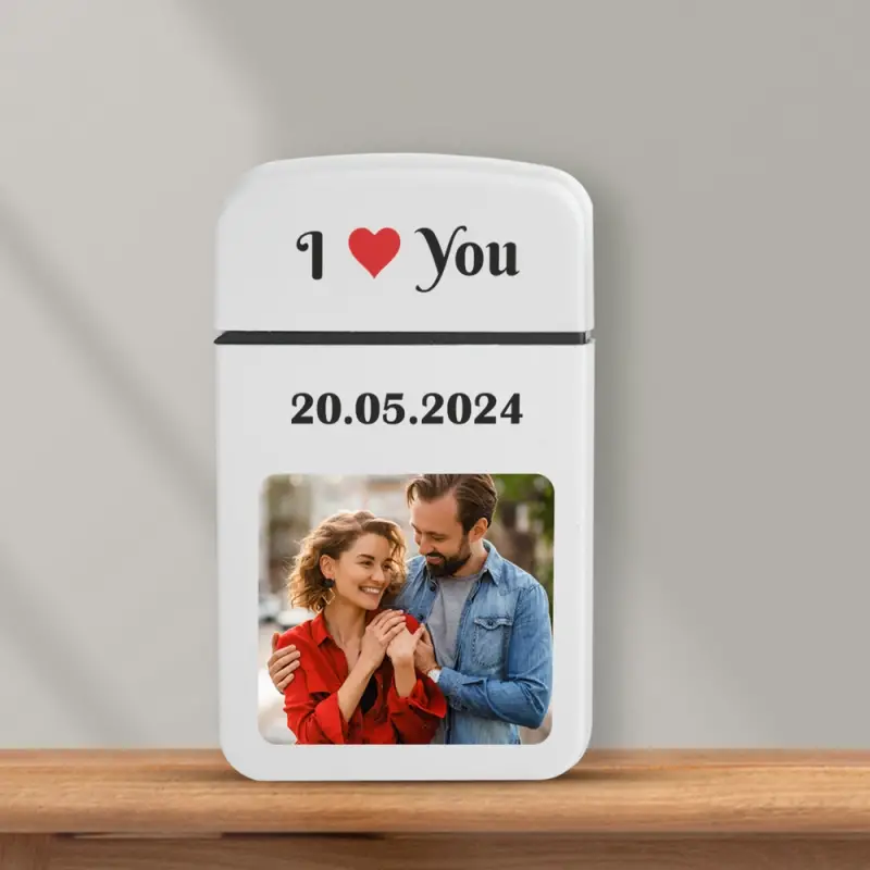 Bricheta personalizata antivant - I love you