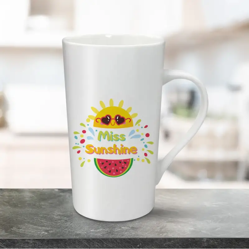 Cana pentru latte personalizata 470ml - Miss Sunshine