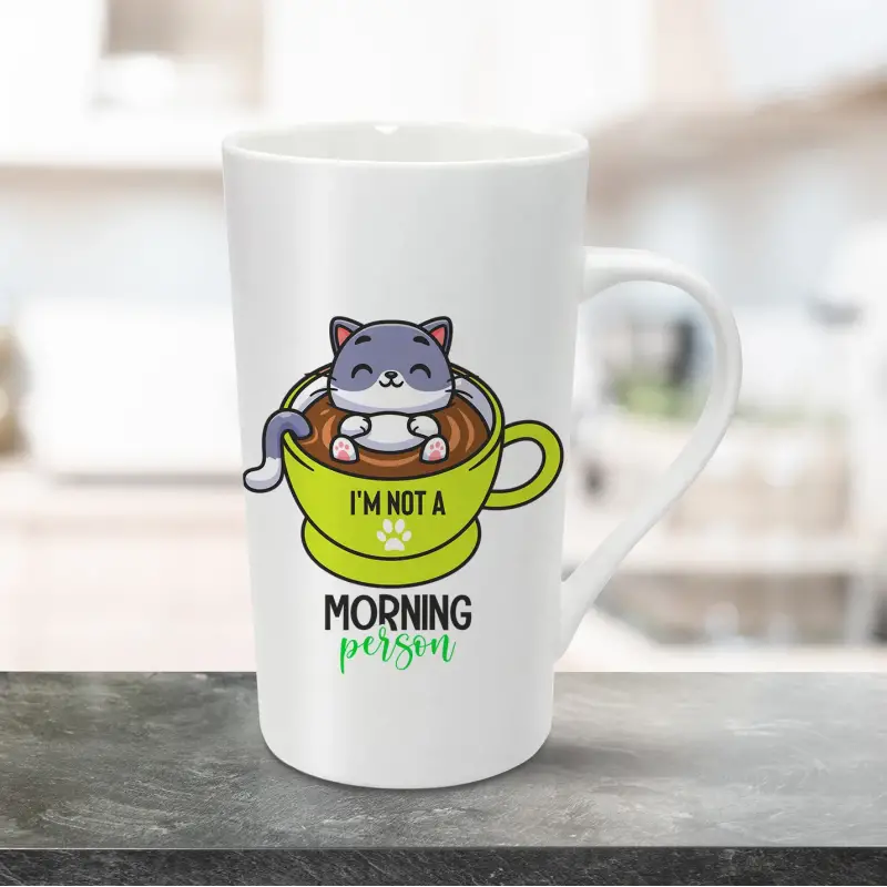 Cana pentru latte personalizata 470ml - I'm not a morning person