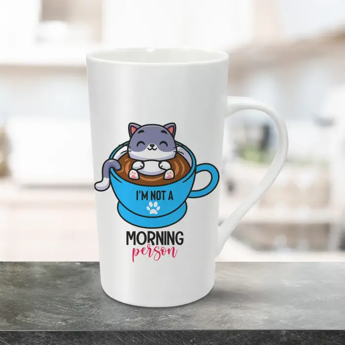 Cana pentru latte personalizata 470ml - I'm not a morning person