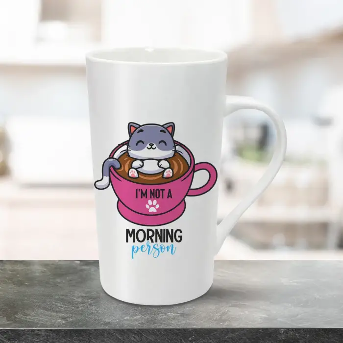 Cana pentru latte personalizata 470ml - I'm not a morning person