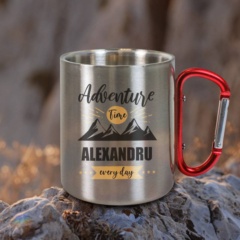 Cana personalizata din otel inoxidabil 200ml - Adventure time