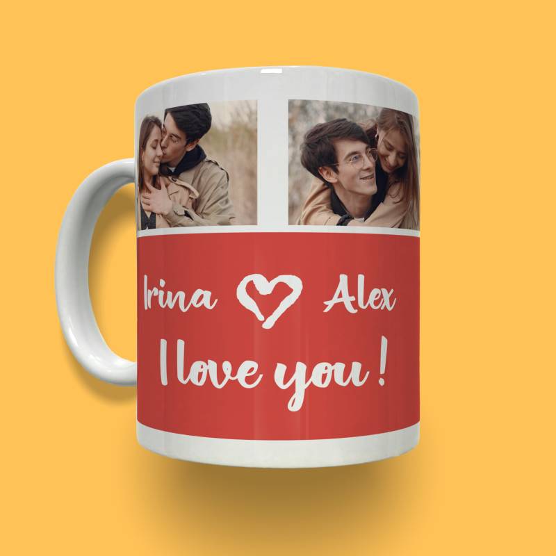 Cana personalizata - I love you