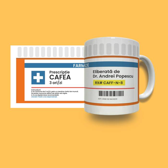 Cana personalizata - Prescriptie cafea