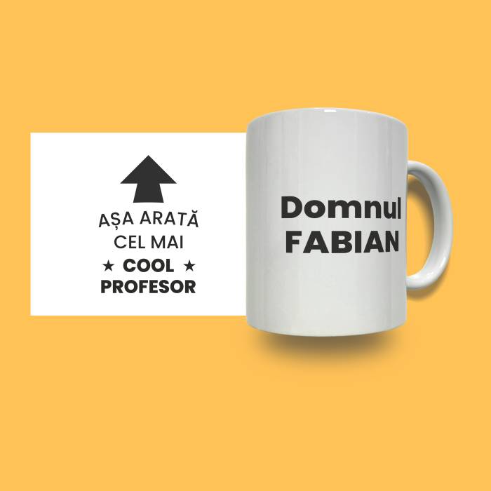 Cana personalizata - Profesor cool