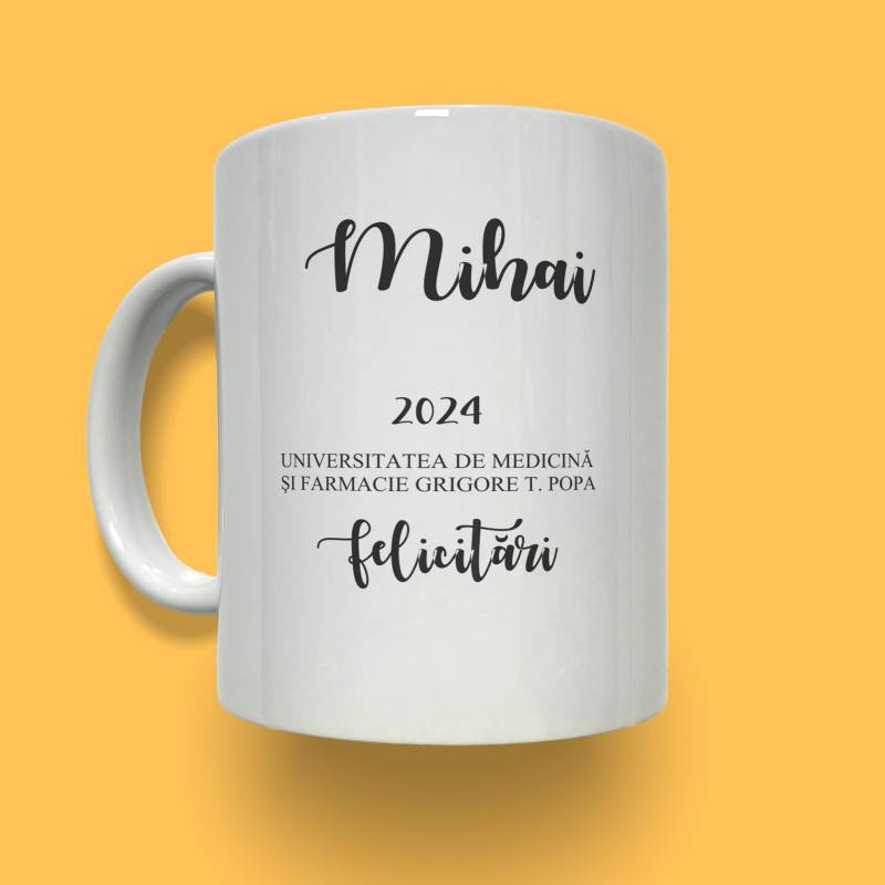 Cana personalizata - Felicitari pentru absolvire