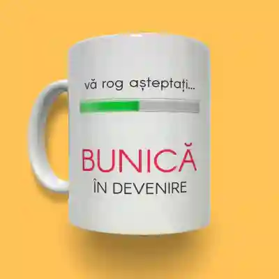 Cana personalizata - Bunica in devenire