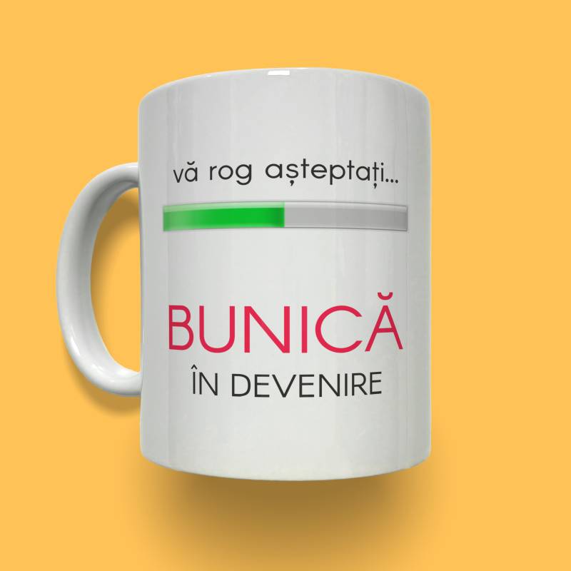 Cana personalizata - Bunica in devenire