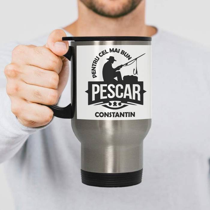 Cana termos personalizata - Pescar