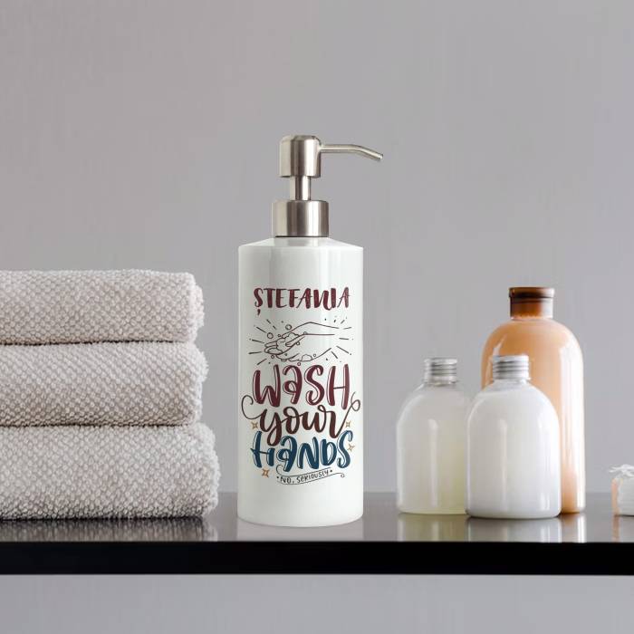 Dozator de sapun personalizat - Wash your hands