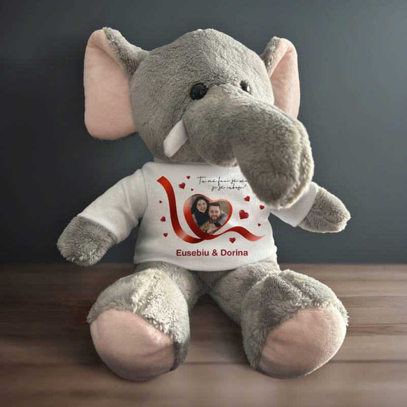 Elefant de plus personalizat - Inima