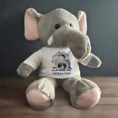 Elefant de plus personalizat - My first birthday