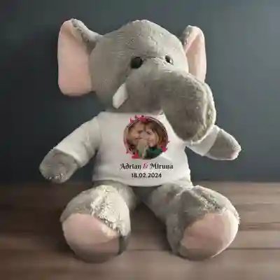 Elefant de plus personalizat - Cu poza