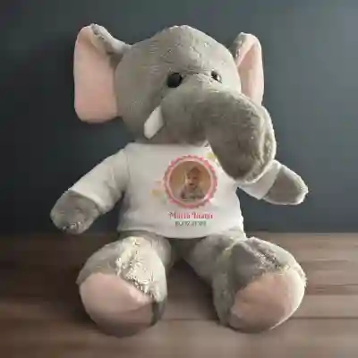 Elefant de plus personalizat - Poza si nume