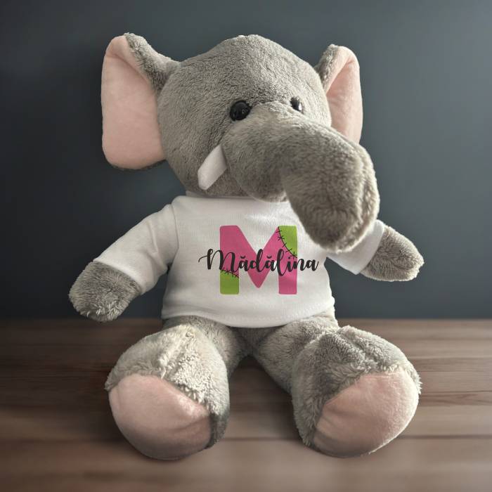 Elefant de plus personalizat - Cu model