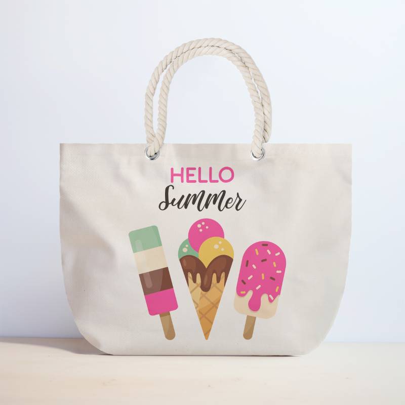 Geanta de plaja personalizata - Ice Cream