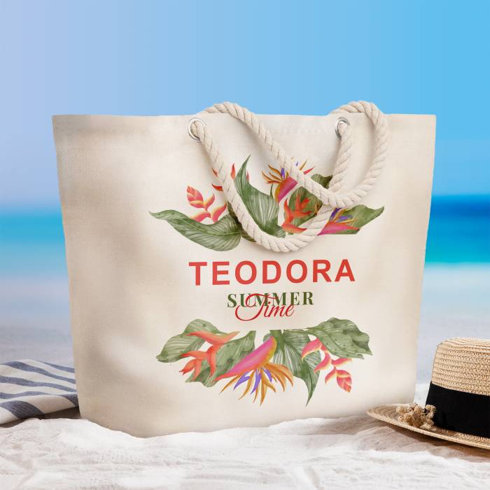 Geanta de plaja personalizata - Summer time