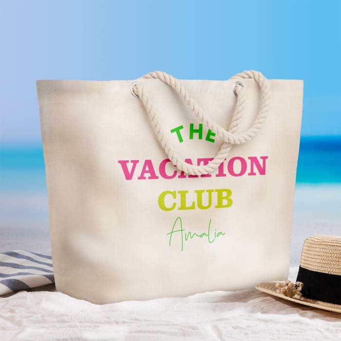 Geanta de plaja personalizata - The vacation club