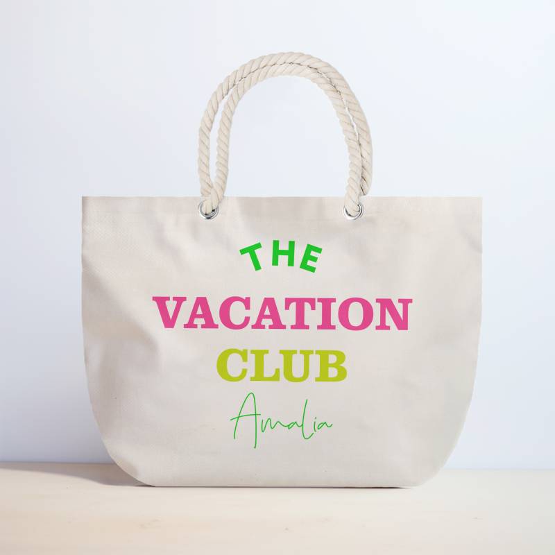 Geanta de plaja personalizata - The vacation club