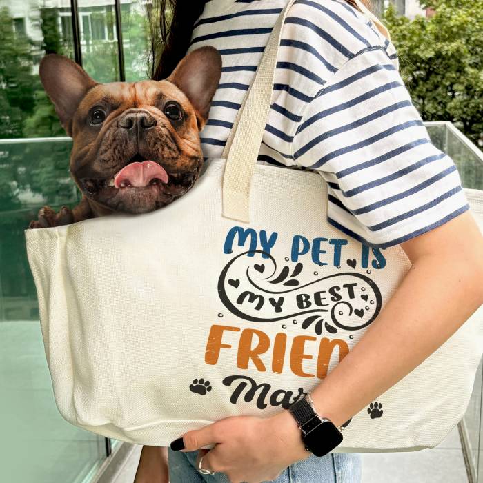 Geanta personalizata pentru caine - My best friend