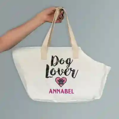 Geanta personalizata pentru caine - Dog lover