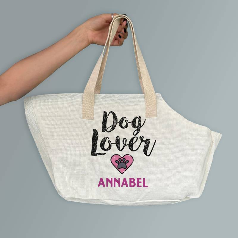 Geanta personalizata pentru caine - Dog lover