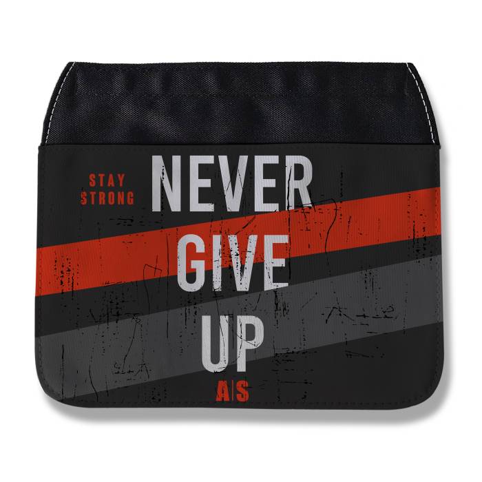 Geanta sport personalizata - Never give up