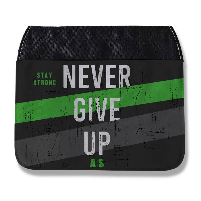 Geanta sport personalizata - Never give up