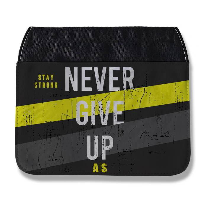 Geanta sport personalizata - Never give up