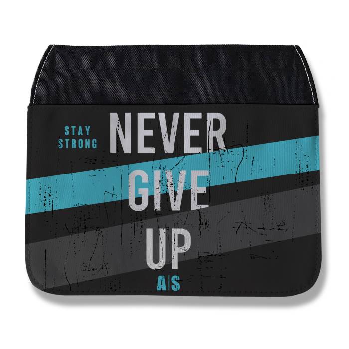 Geanta sport personalizata - Never give up