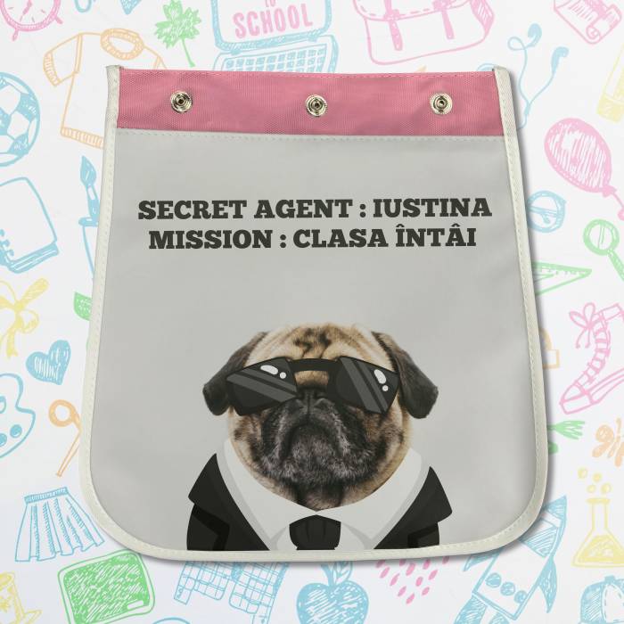 Ghiozdan gradinita personalizat pentru copii - Secret agent