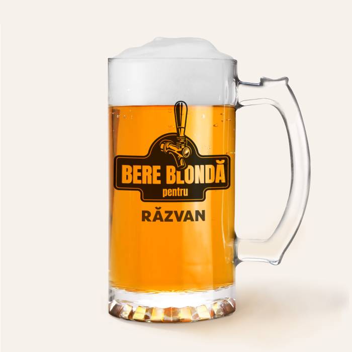 Halba de bere personalizata - Bere blonda