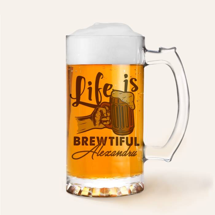 Halba de bere personalizata - Brewtiful