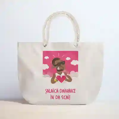 Geanta de plaja personalizata - Sailaca daimanz in da scai!