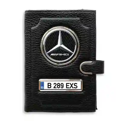 Portofel cu compartiment pentru bani cu clema Mercedes Benz AMG
