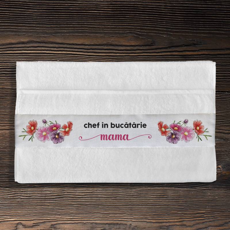 Prosop de bumbac personalizat - Chef in bucatarie