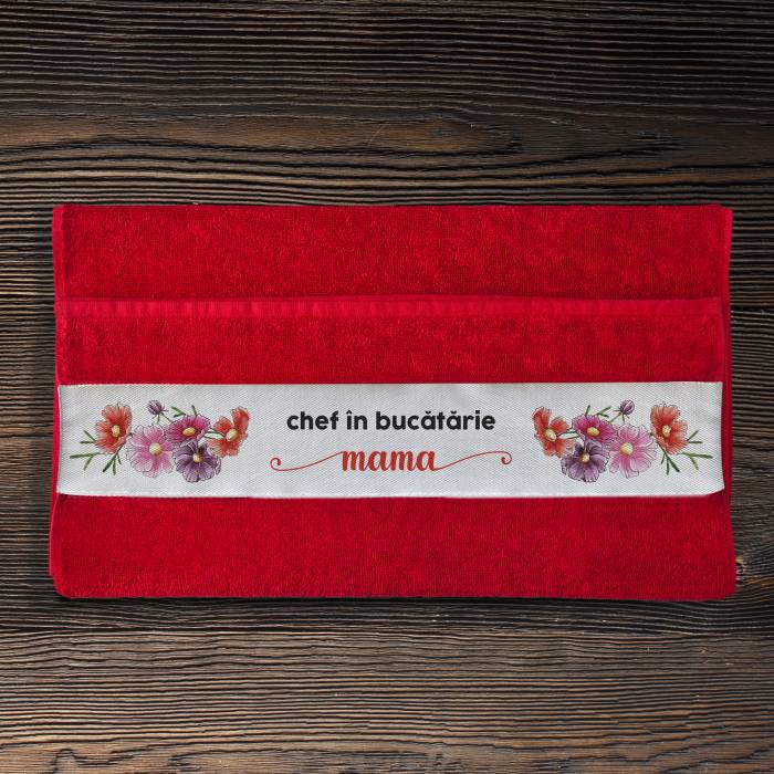 Prosop de bumbac personalizat - Chef in bucatarie