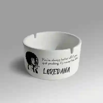 Scrumiera ceramica personalizata - Quit smoking