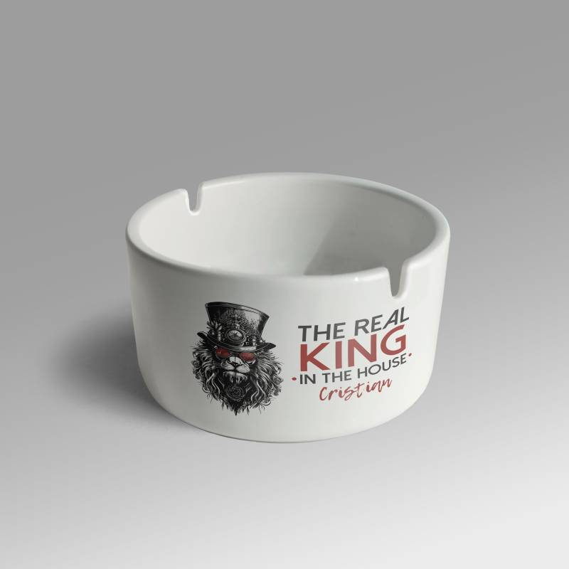 Scrumiera ceramica personalizata - Real king