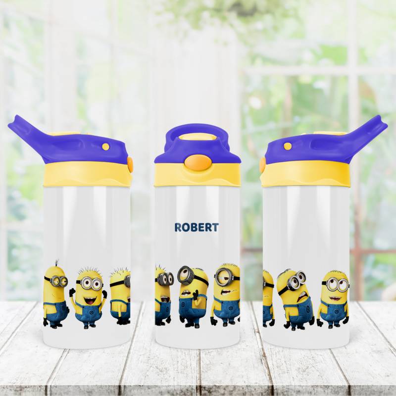 Sticlute pentru bebelusi personalizate - Minionii fericiti