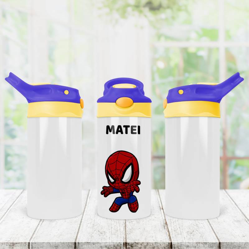 Sticlute pentru bebelusi personalizate - Spiderman