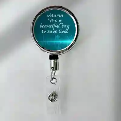 Suport pentru badge retractabil personalizat - Save lives